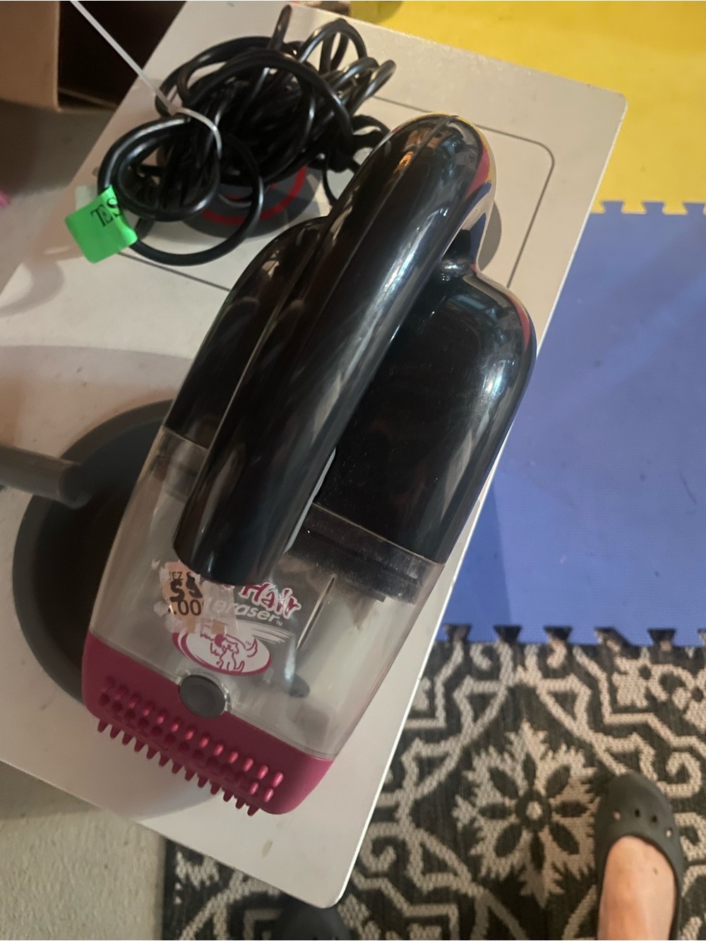 Pet Hair Remover Vacuum - Black/Pink